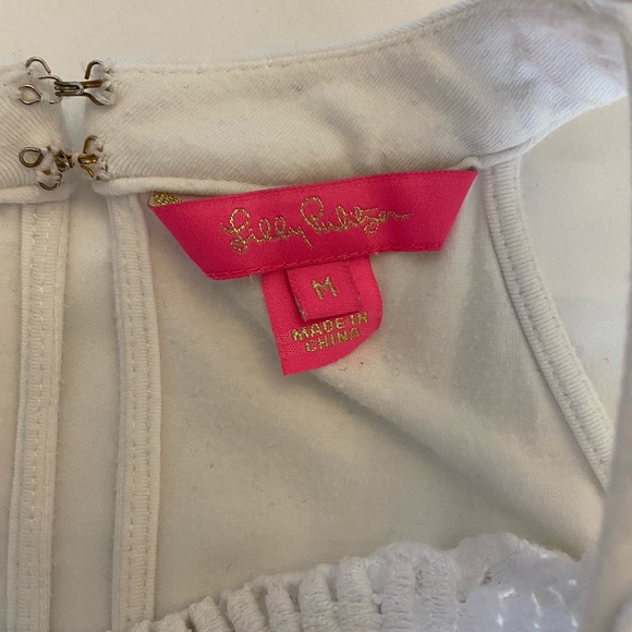 Lilly Pulitzer white top, M - Picture 5 of 6